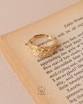 free size flexible gold ring