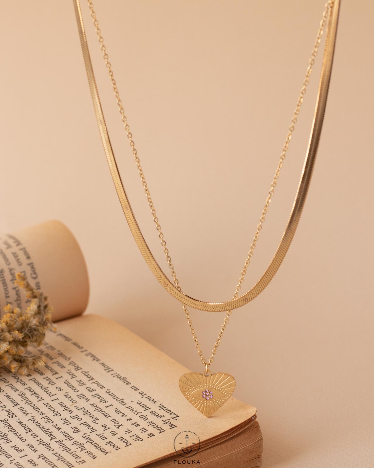 1713309885_n0325.jpg double layer pink heart necklace