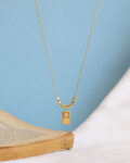 gold bar necklace