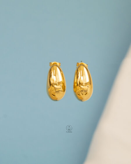 channel teardrop earrings