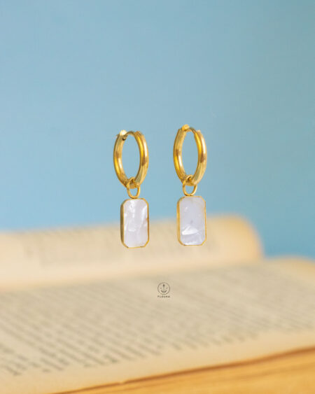 tree branch gold earrings