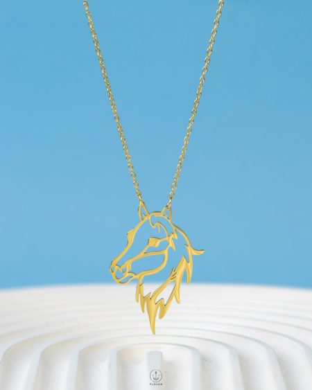 gold mare necklace