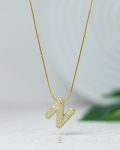 letter N straus necklace