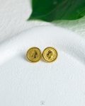 coin gold earrings