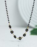 black hand made necklace