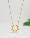 bamboo gold necklace