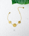 gold 3 coins bracelet