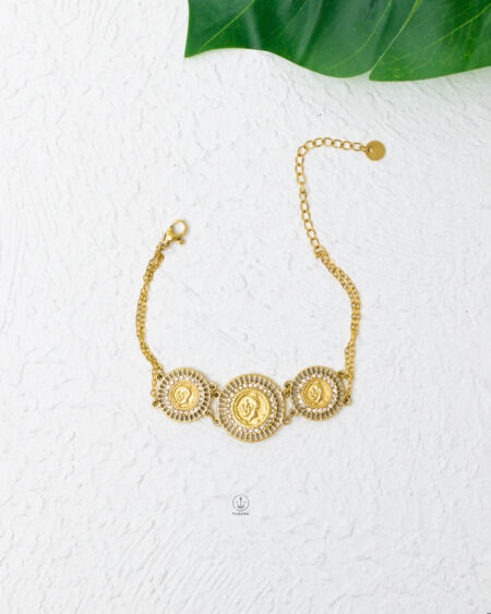 flat cable straus coine bracelet