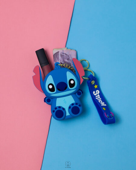 blue stitch keychain