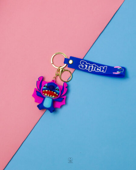 blue stitch keychain