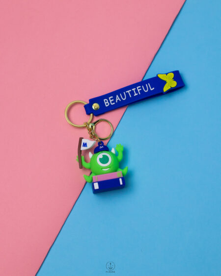 Mike Wazowski rabber keychain