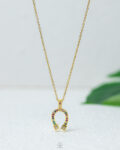 mix colour gold necklace