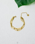 three layers gold bracelet