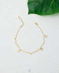 simple gold vancleef anklet