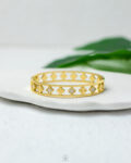 white vancleef gold bracelet