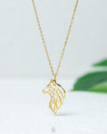 gold fox necklace