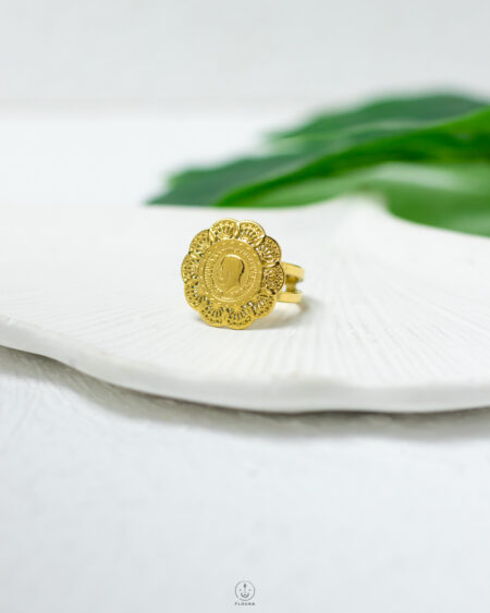 big straus curvy coin free size ring