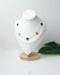 black &gold vancleef necklace