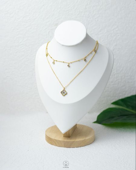 double layer straus vancleef necklace