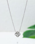 vancleef silver necklace