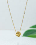 gold vancleef gold necklace