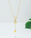 gold crazy heart gold necklace