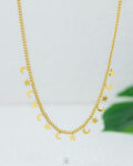 many stars gold necklace