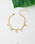 gold vancleef anklet