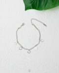 silver vancleef anklet