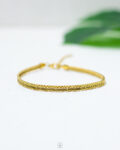 wide gold chains anklet