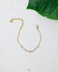 pink straus gold bracelet