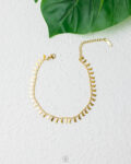 moon gold anklet