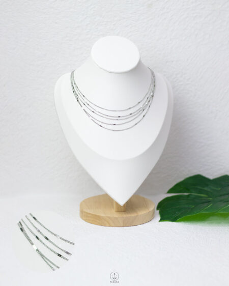 five layer SILVER necklace