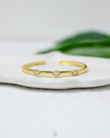 Luxury eye straus gold bracelet
