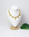 simple coins gold necklace