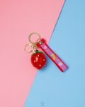 RED Luminous strawberry keychain