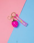 HOT PINK Luminous strawberry keychain