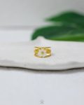 flower seashell gold ring
