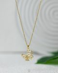 straus butterfly gold necklace