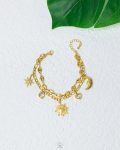 sun & moon gold bracelet