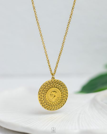 big coin gold necklace