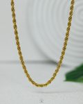 wide rope gold necklace