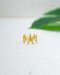 gold sea star free size ring