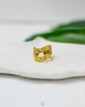 wave gold free size ring