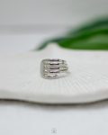 silver hand ring