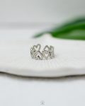 many hearts silver ring