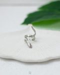 double snake silver ring