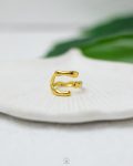 curvy bone free size ring