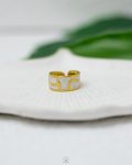 WHITE RASIN gold ring