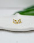 white rasin gold ring
